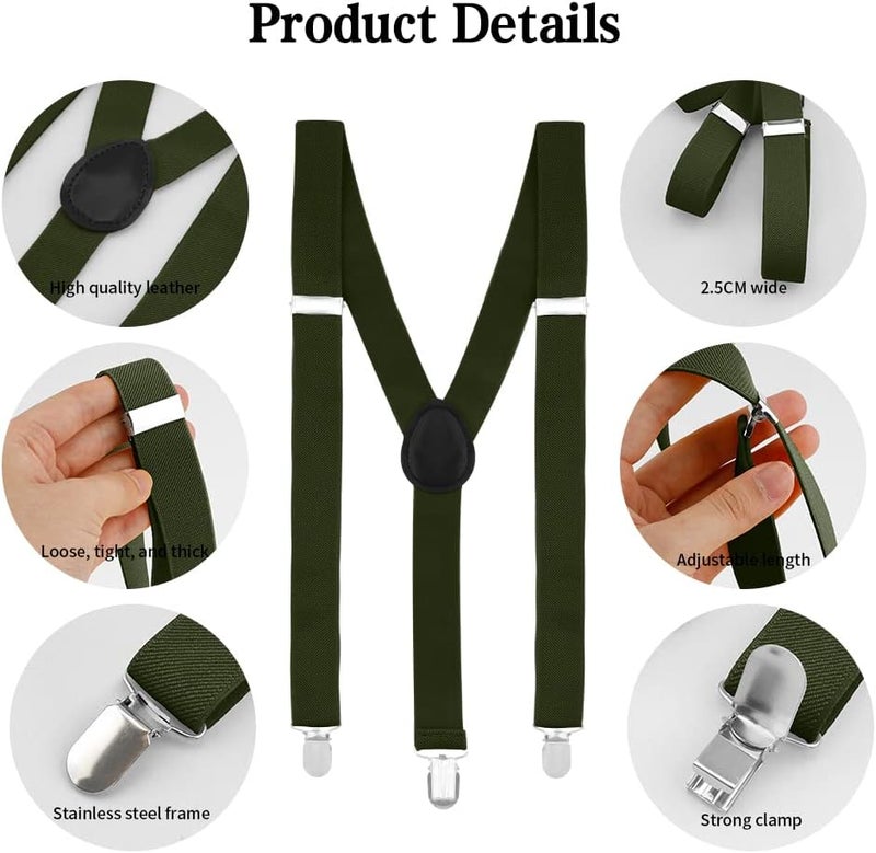 QPIXVB Men's Suspenders - Kids, Boys, Women's Halloween, Cosplay, Christmas, Tuxedo, Dress, Duty Suspenders - Image 3